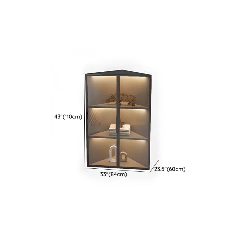 Nook Independent Utility Cabinet with Cabinet, Glass-panel Door, Bar Pull, Ink Top, and Light - image 10