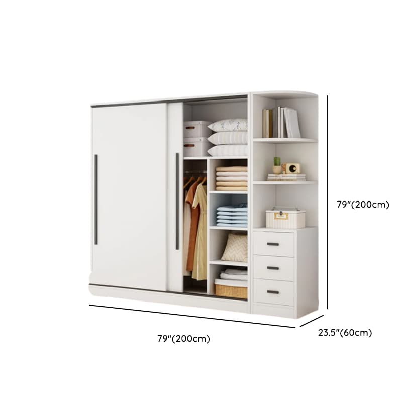 Chalk Modish Wood Dressing Station Soft Close Drawer Soft Close Door Interior Shelves - image 22