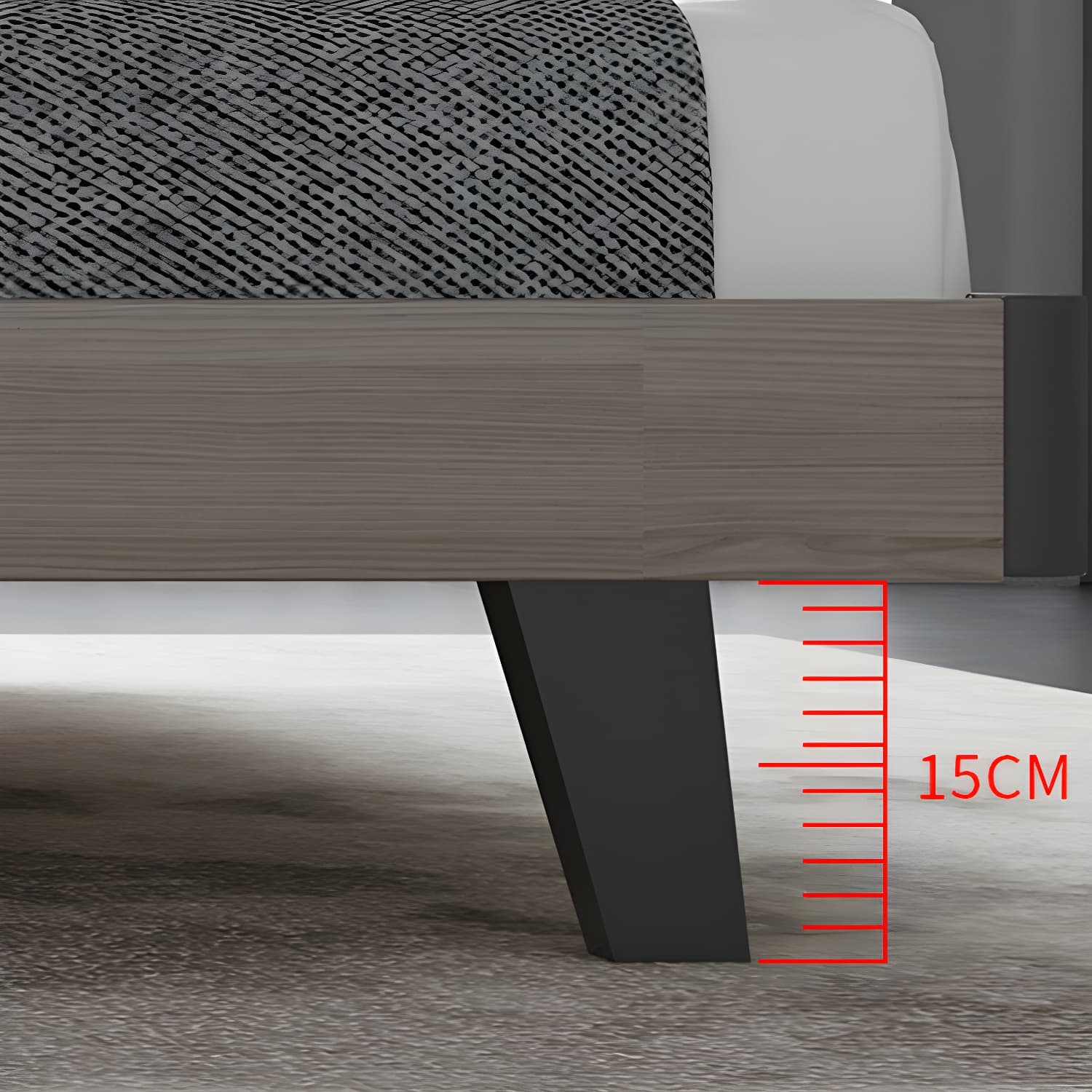 Modern Style Wood Bed with Headboard Low Profile Standard Bed - image 7