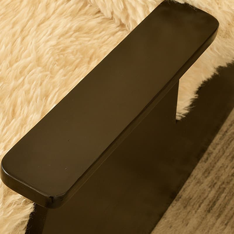 Dove Grey/Amber Color Modish Rocking Seat Upholstered and Scratch-proof Stationary with Spindle Back and Rear - image 16