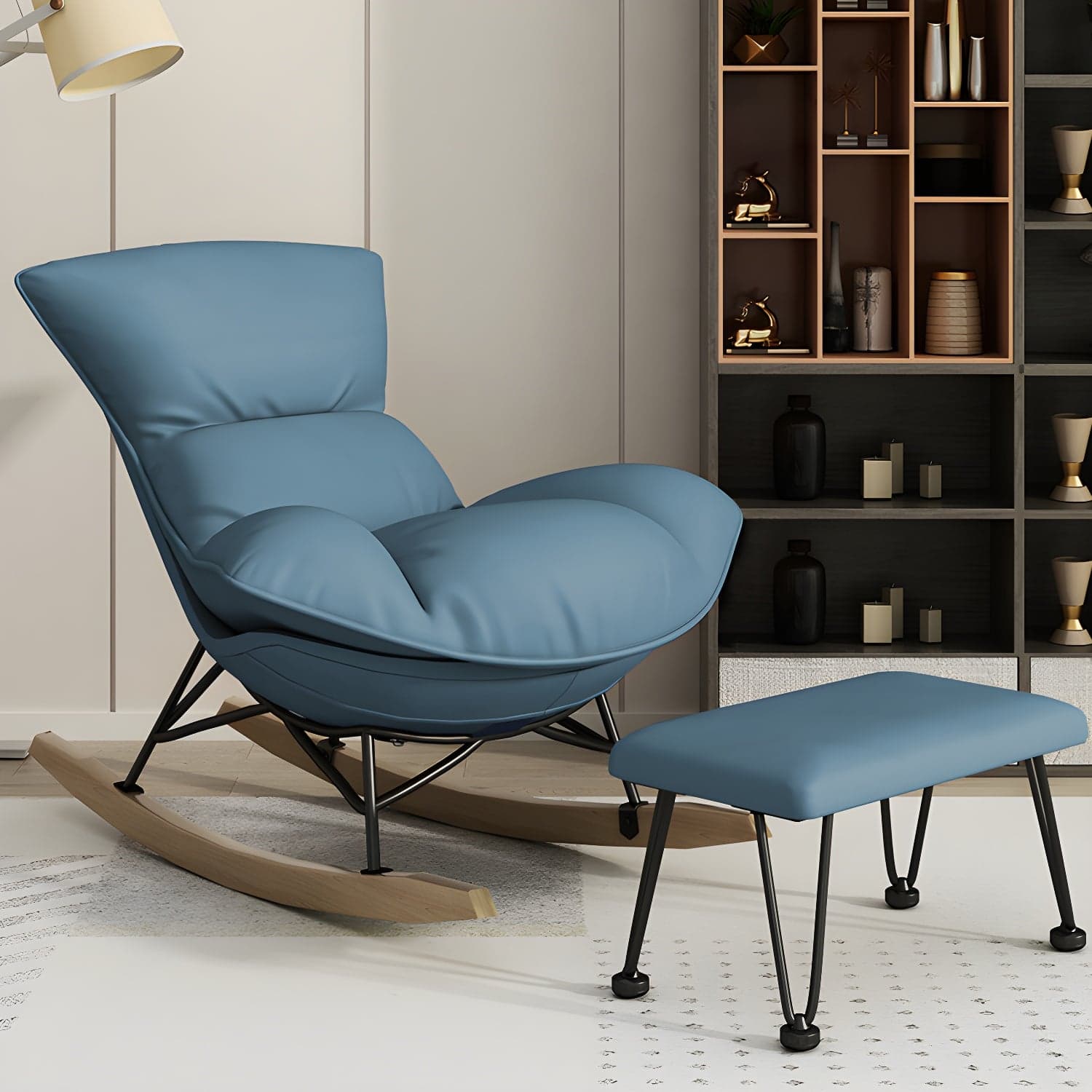 Nursery Sofa Rocking Chair Indoor Rocking Chair for Living Room and Bedroom - image 5