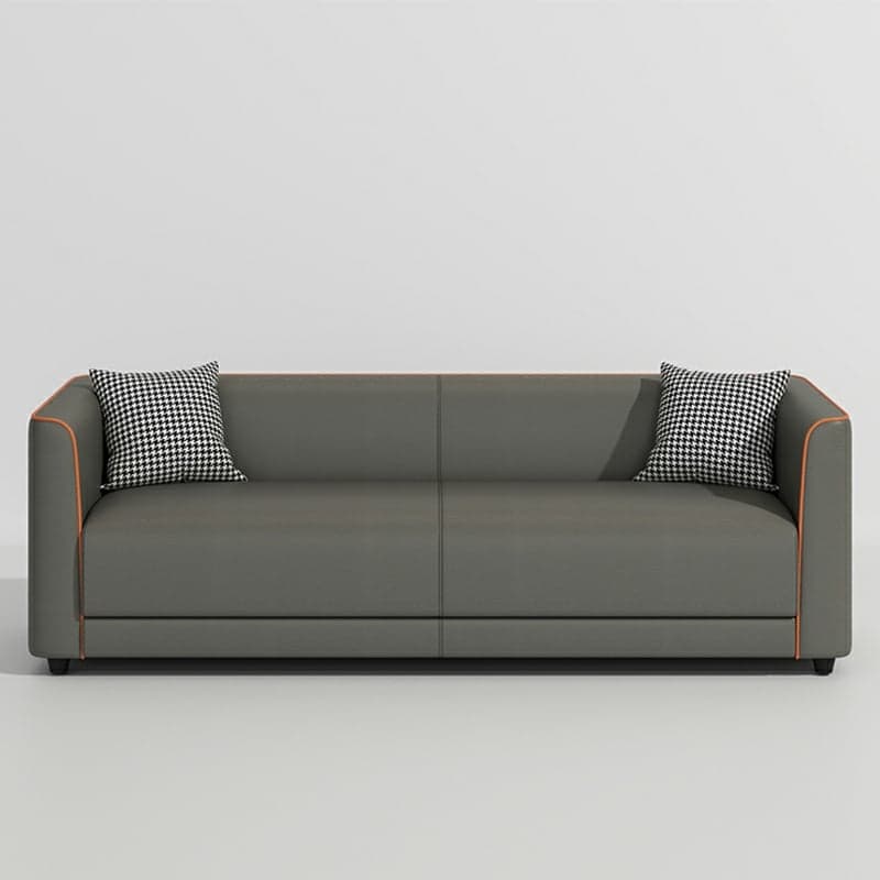 Dove Grey/Lime Green/Apricot Color Standard Sofa with Concealed Support for Parlor - image 9