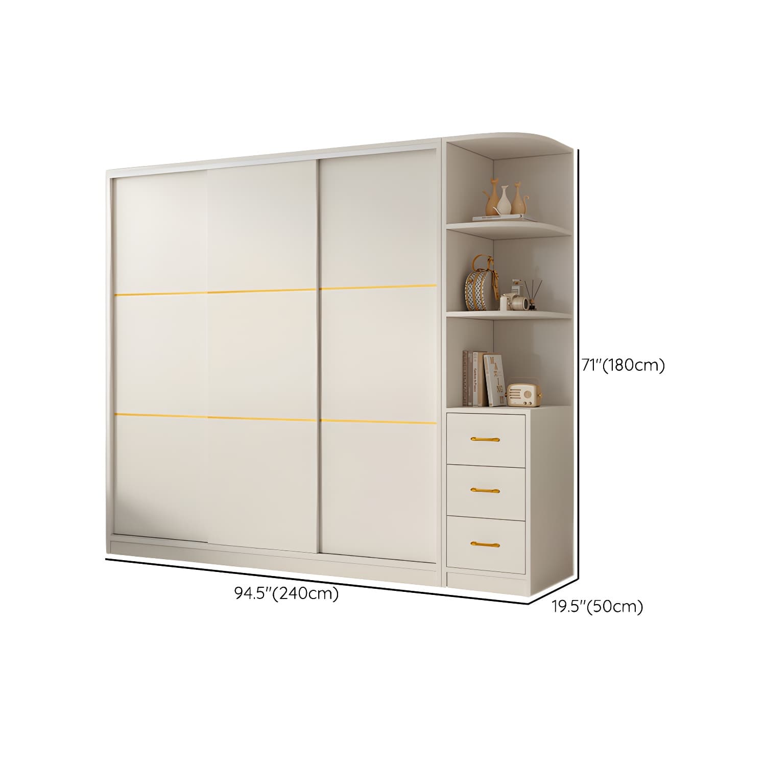 Spacious White Wardrobe Armoire with Shelves and Clothing Rod - Your Perfect Closet Solution - image 29