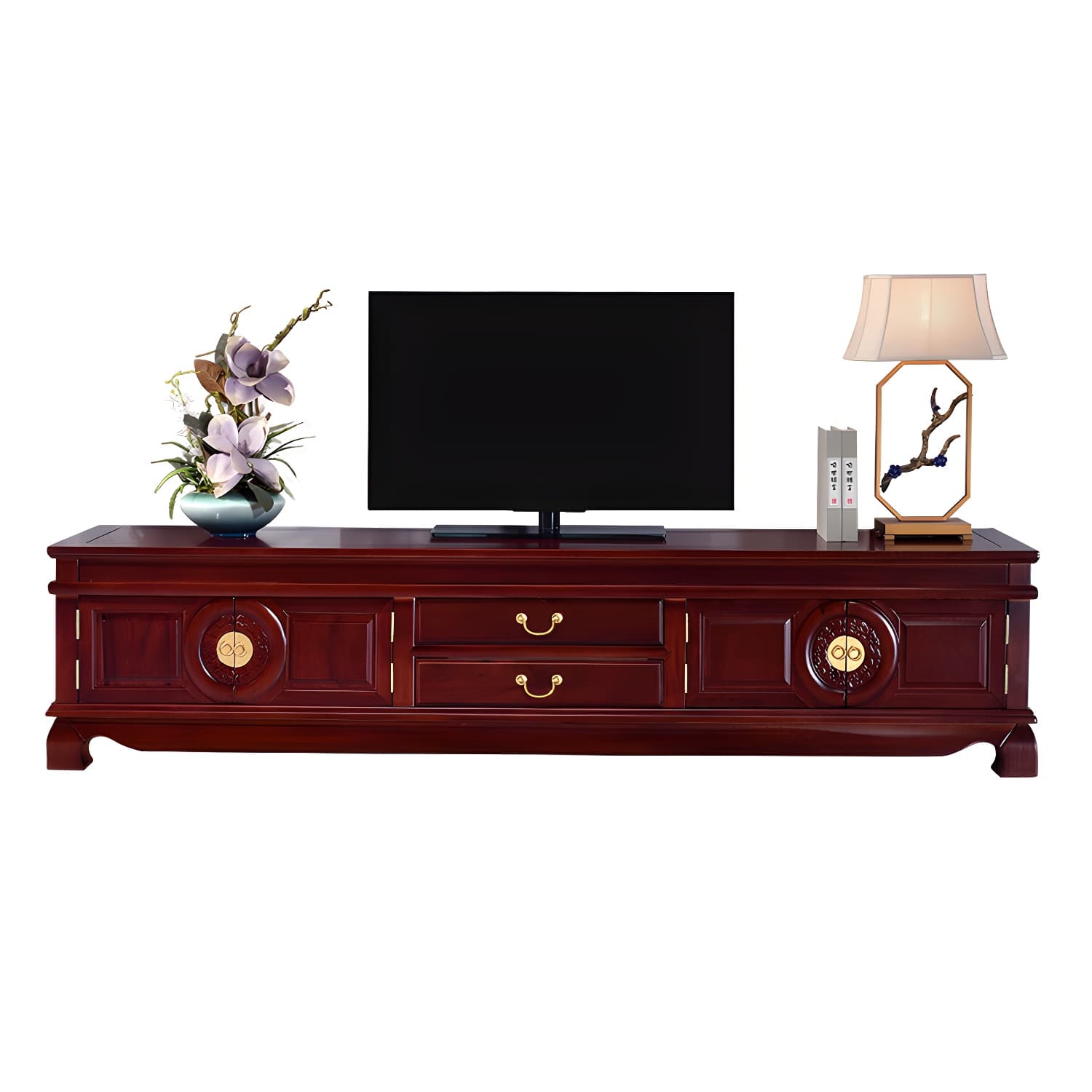 Wooden TV Cabinet Classical Storage TV Stand for Living Room - image 7