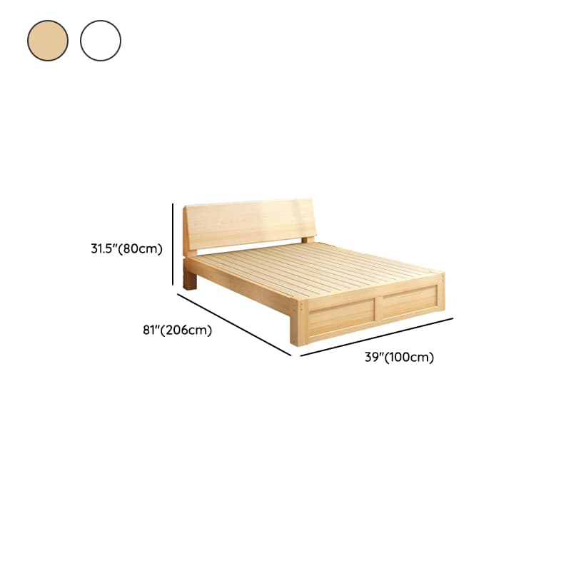 Casual Pine Wood Cabinet Bed/Pallet Bed Frame with 2 Drawers - image 11