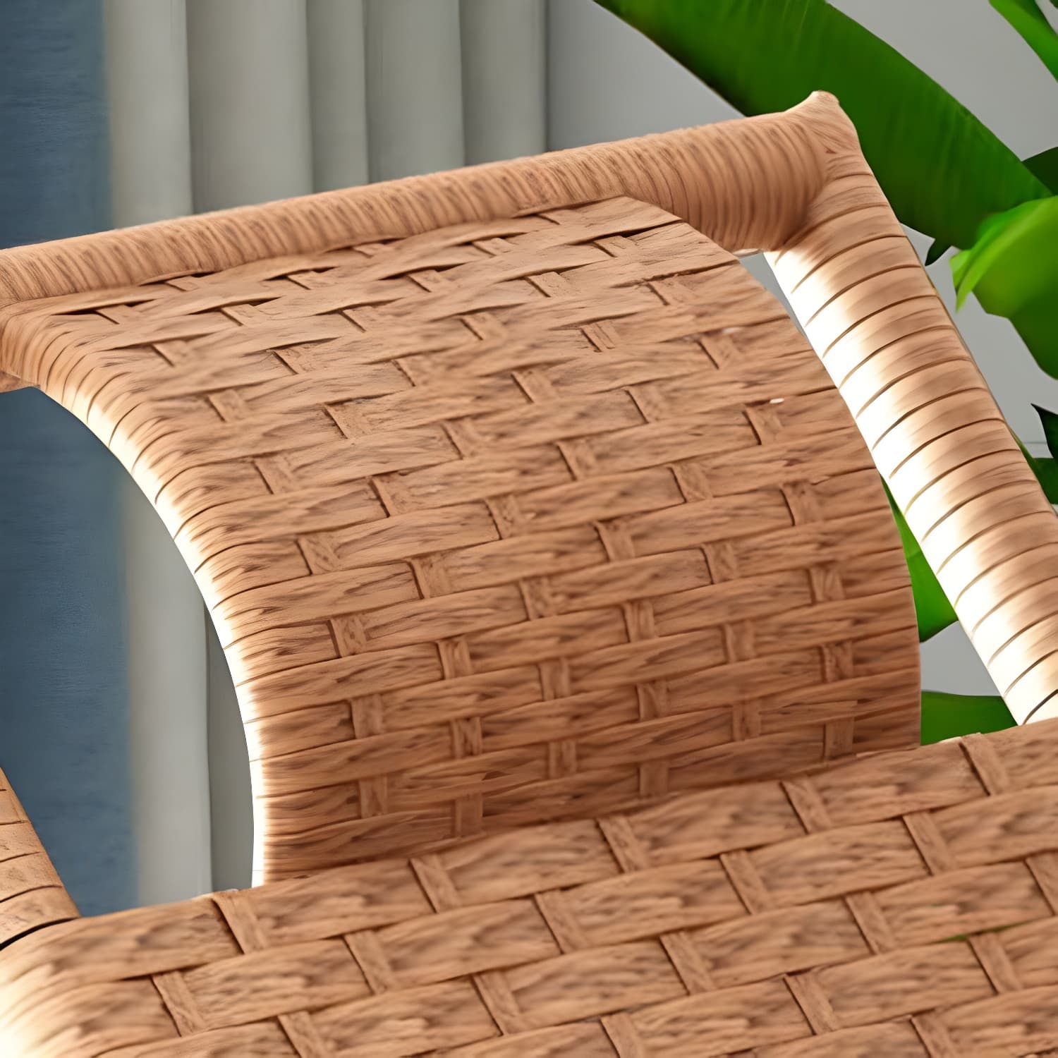 Modern Rattan Rocking Chair Woven Rope Rocker Chair for Drawing Room - image 13