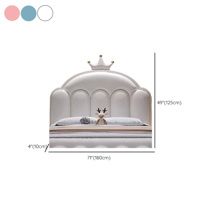 Modish Full/Twin Pine Wood Panel Headboard with Arched Shape, No Distressing, Sponge Fill, and Adjustable Height - image 22