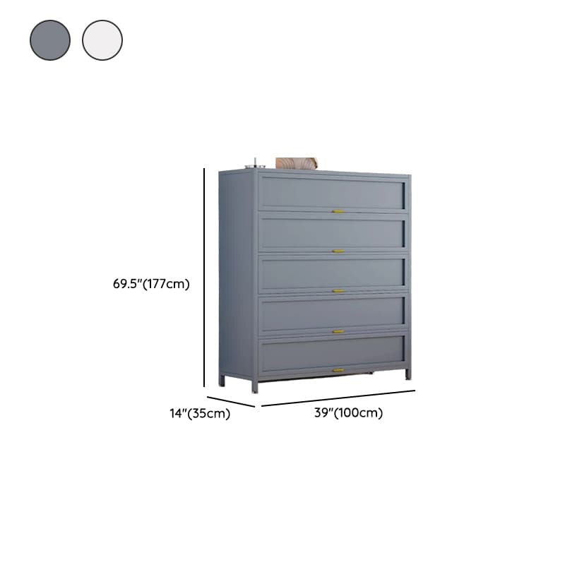 Casual Iron Desk Combo Dresser with Multiple Cabinets and Interior Shelves Options - image 19