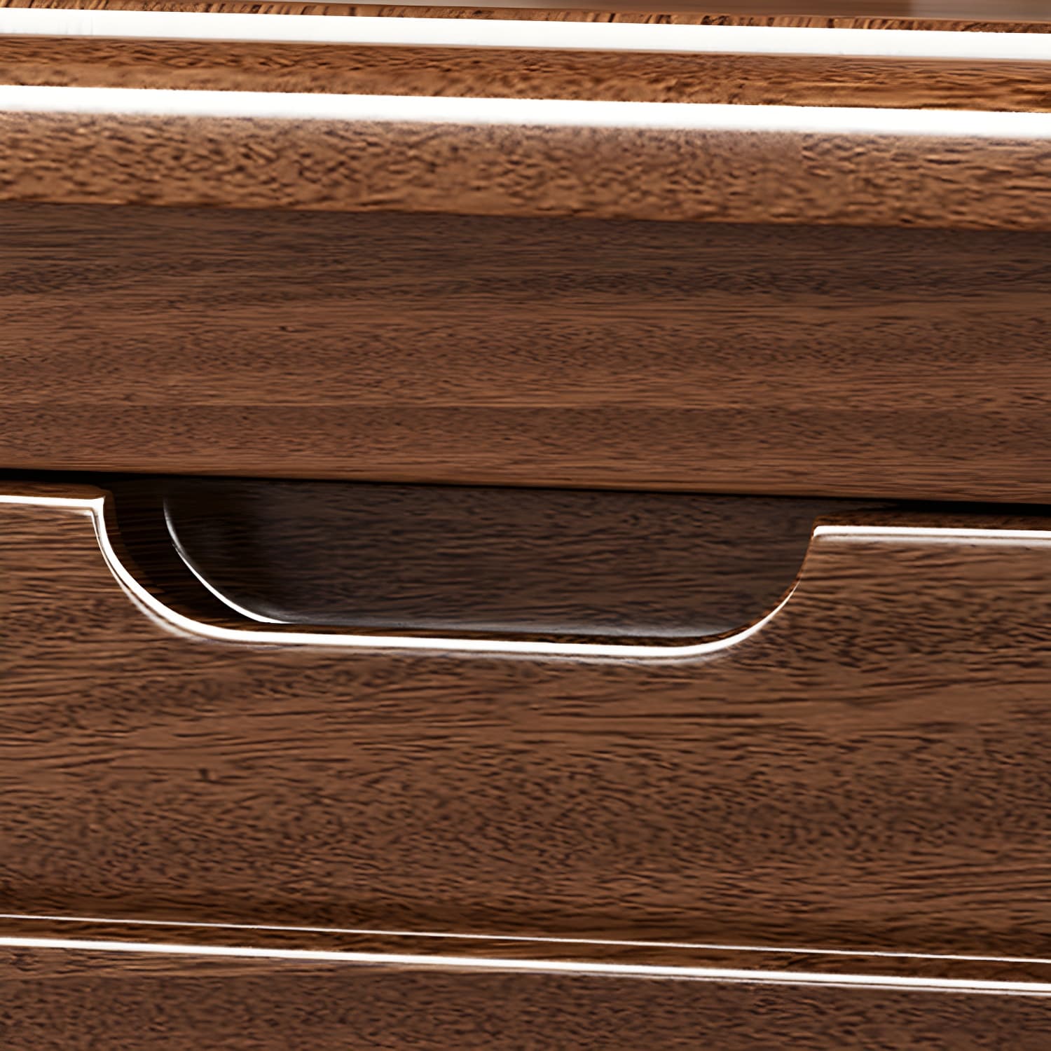 Modern Rectangle Side Cabinet Soft Close Drawers Wood Storage Cabinet - image 11