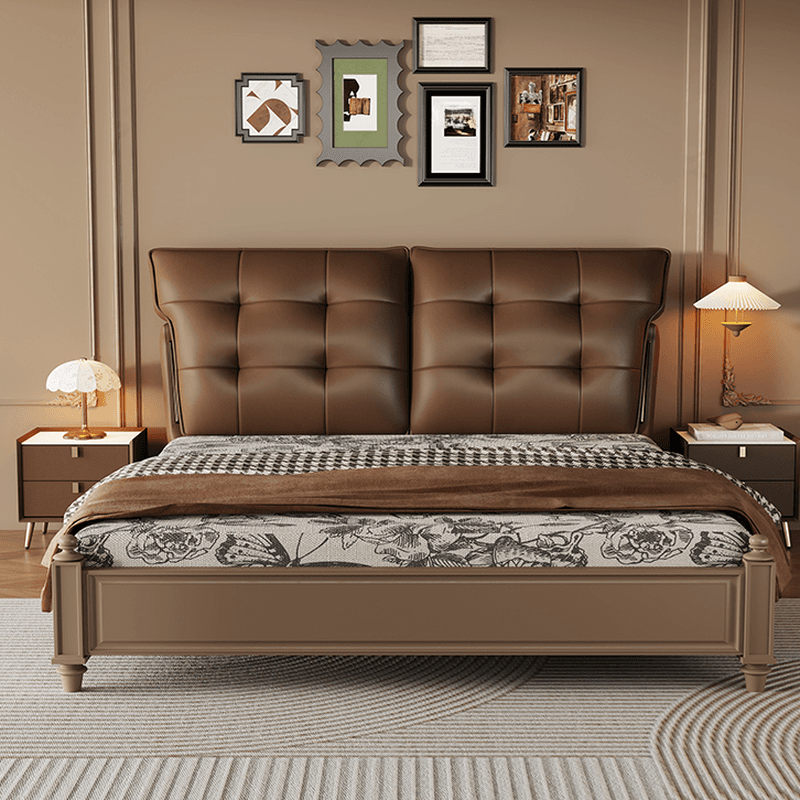 Art Deco Style Panel Headboard with No Distressing, Decorative-stitched Tufting, Rectangle Shape for Queen/Full/Twin XL Bed, Sponge Upholstery Fill, Standard Height - image 9