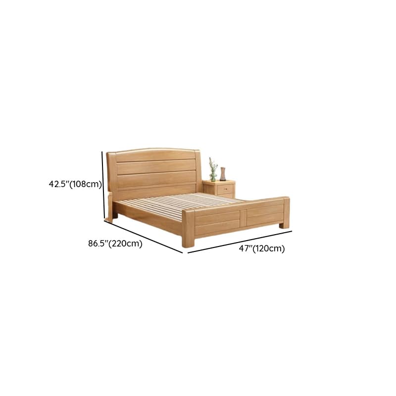 Natural Finish Solid Color Lumber Storage Bed/Pallet Bed Frame with 2 Storage Boxes, Bedroom - image 7
