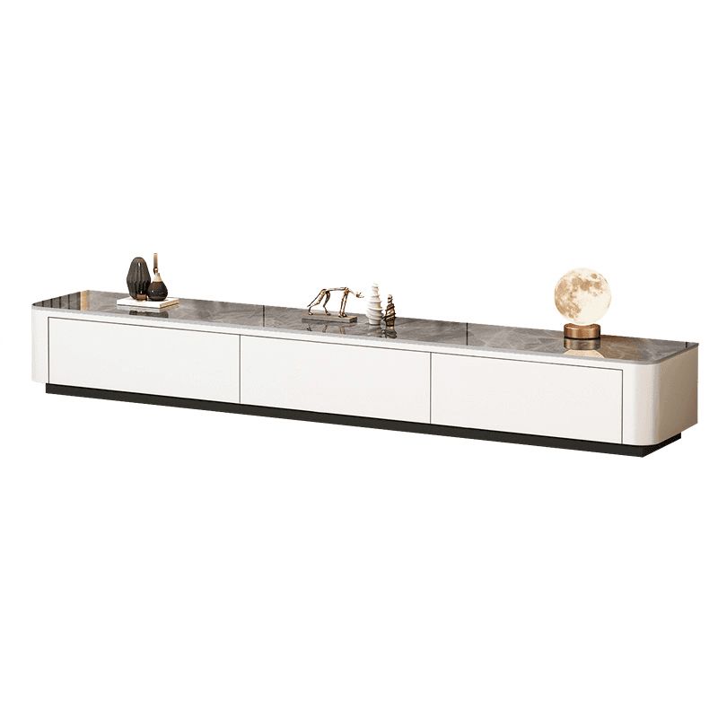 Deco Stone Rectangular TV Stand with Enclosed Storage & 4-Drawer/3 Drawers Parlor - image 5