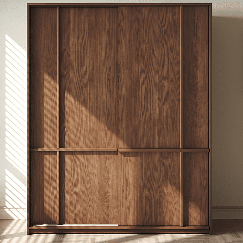 Stylish Coffee Modern Lumber Standalone Armoire Cabinet with Soft Close Drawers and Doors, Interior Shelves - image 3