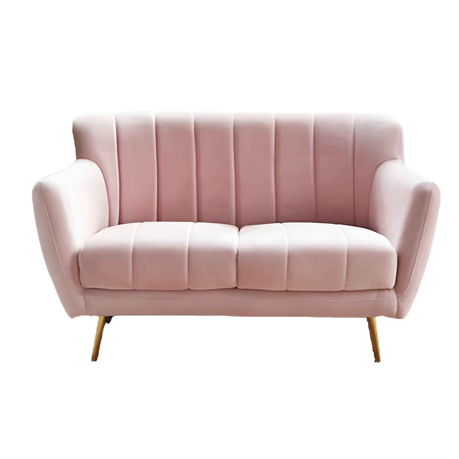 Modern Tight Back Couch Standard Velvet Tuxedo Arm Sofa in Green/Teal/Pink - image 10