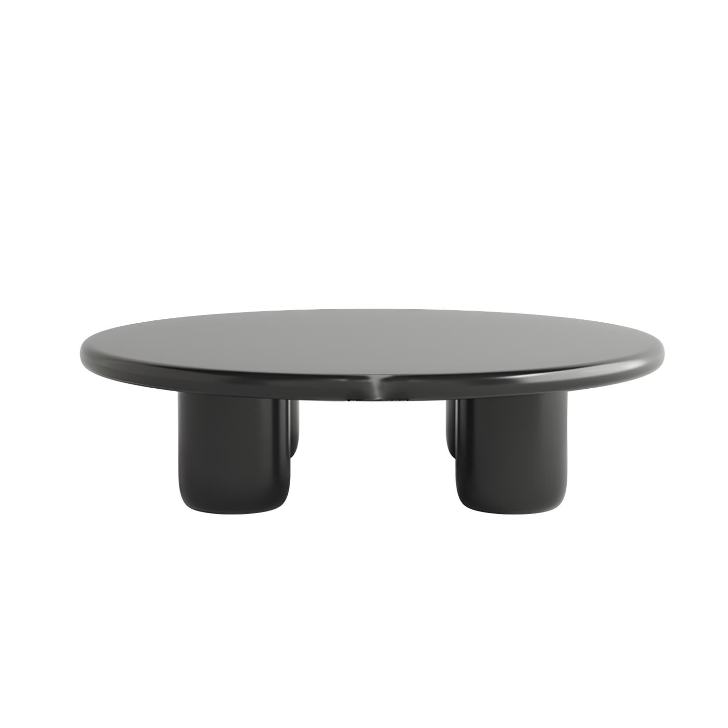 Scandinavian 4 Legs Coffee Table Round 1 Single Cocktail Table - image 5