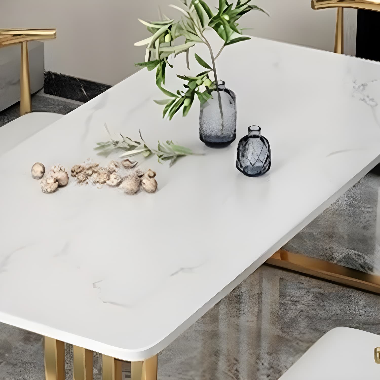 Traditional Luxury Dining Table Rectangle Slate Dining Table for Dining Room - image 10