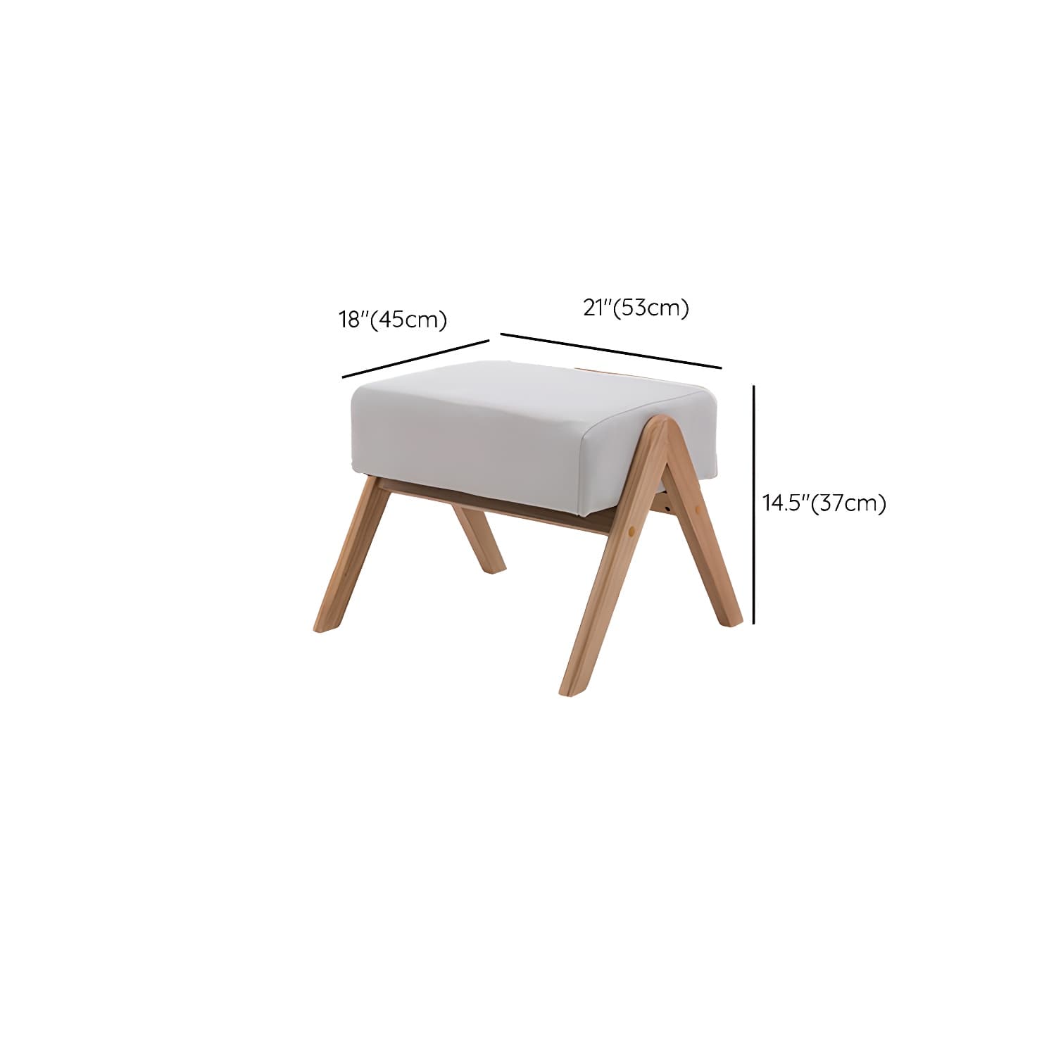 Mid-Century Modern Rocking Accent Chair with Solid Wood Frame and a Pillow - image 22