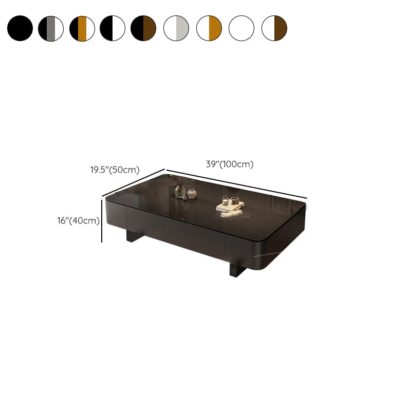 Rectangular Side Table with Twin Support Base, Rawhide Upholstery, and 2 Drawers - image 19