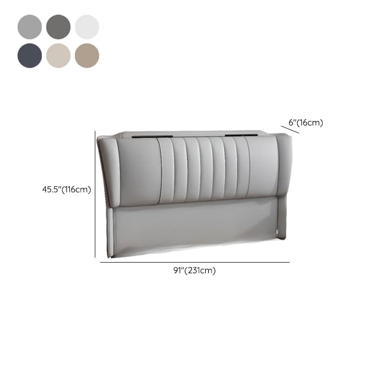 Modish Free-standing Standard Twin(38"W x 75"L)/Full(54"W x 75"L) Wingback Camelback No Distressing With Legs in Lumber - image 14