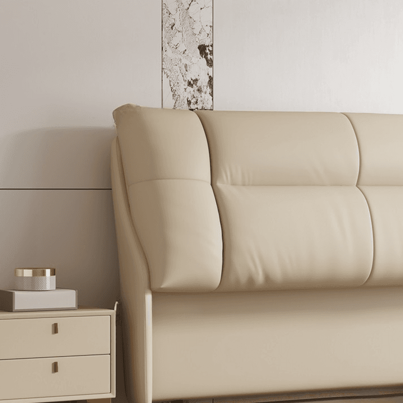 Trendy Panel Headboard in Natural Wood with No Distressing, Rectangle Shape for King/Queen/Full Bed, Cotton Upholstery Fill, Standard Height - image 15