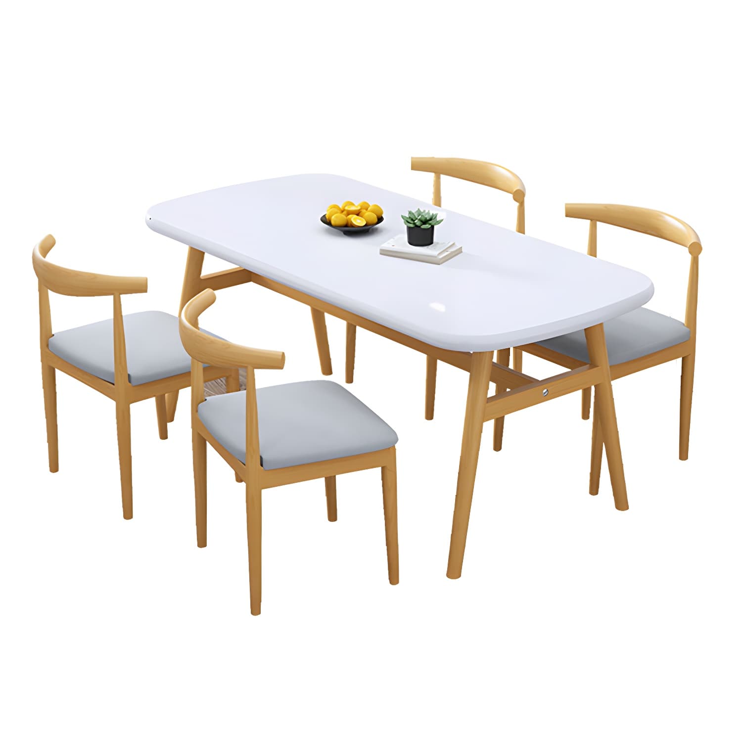 Modern Kitchen Wood Furniture of Standard Height Formal Dining Room Table Set - image 3