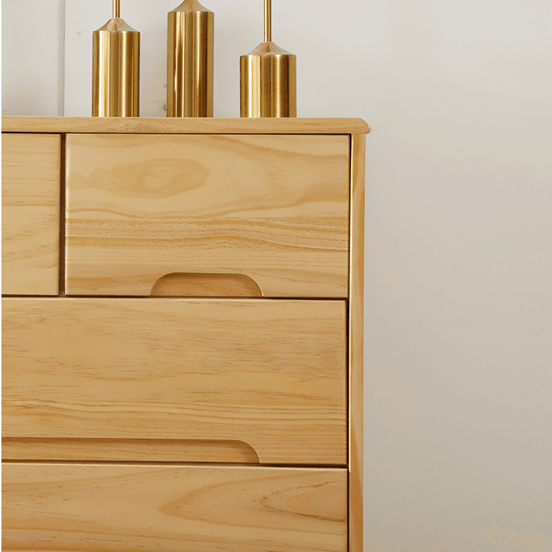 Modern Natural Wood Vertical Lingerie Chest with 6 Drawers/7 Drawers/5 Drawers - image 8