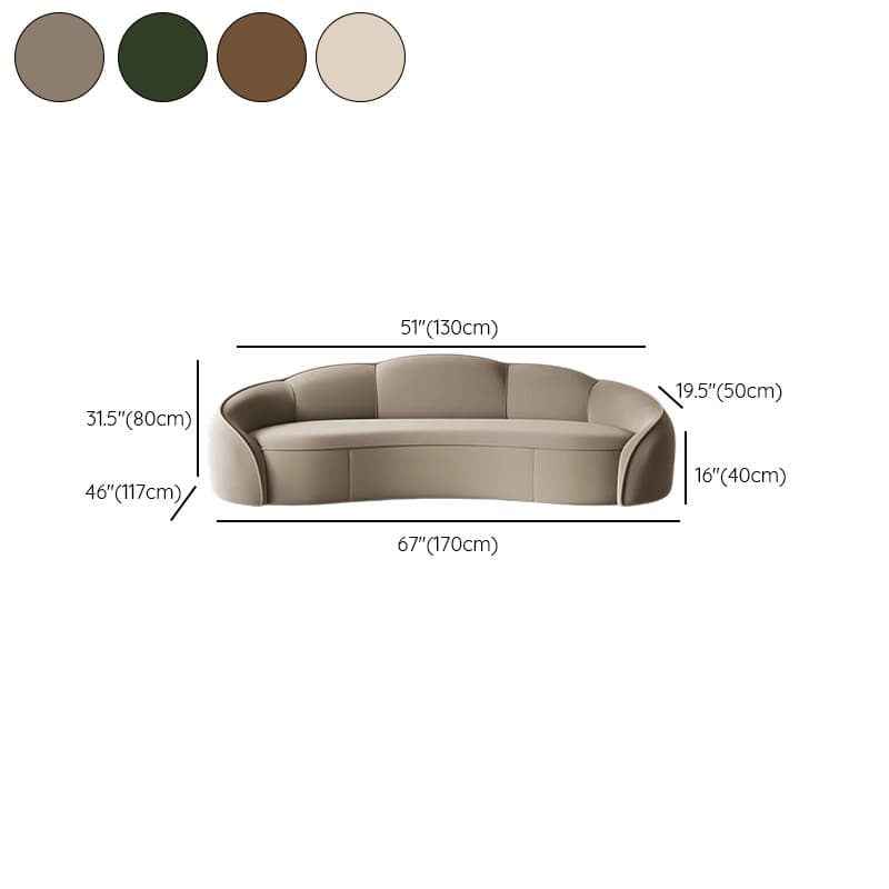 Versatile Olive Green/Ivory/Sand Sofa/Loveseat/Single Sofa with Sloped Arms and Concealed Support - image 14