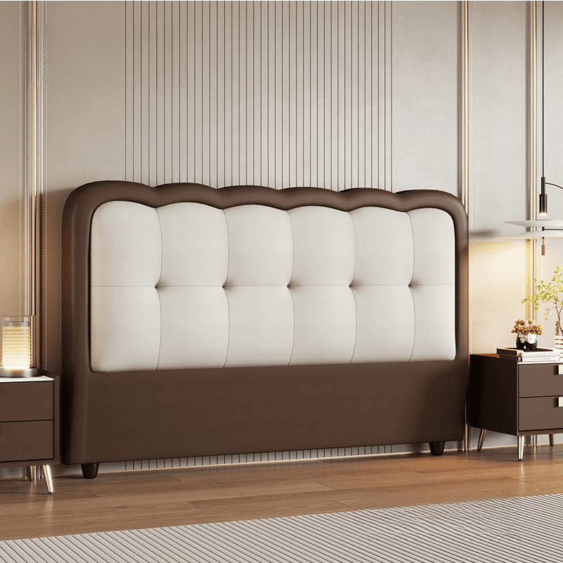 Modish Queen(60"W x 80"L)/Full(54"W x 75"L) No Distressing Button-tufted Rectangle Standard（36-55“） Panel with Sponge Cushion