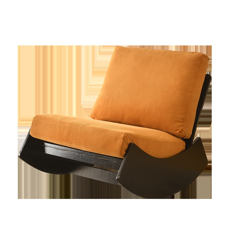 Modern Simple Style White/Lime Green/Grey Upholstered Cushioned Living Room Rocking Chair - image 7