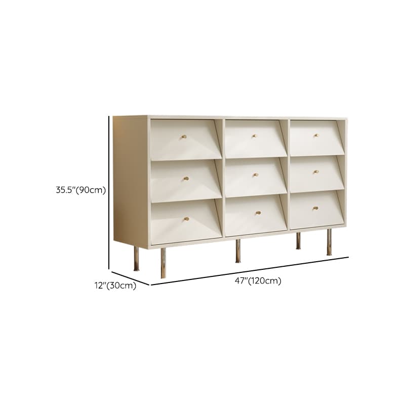 Chalk Casual Raw Wood Semainier for Sleeping Quarters with 9 Drawers/6 Drawers Horizontal/Vertical - image 13
