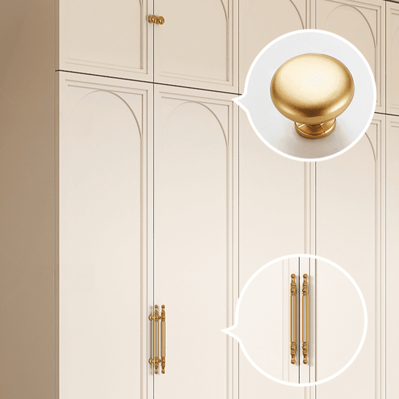 White Minimalist Laminate Wardrobe Closet with Compartments, Soft Close Door, Interior Shelves, and Clothing Rod - image 4