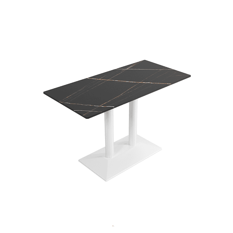 Casual Dining Table with Sintered Stone Top, Fixed Table, Scratch-shielded, for 2/4 People - image 15