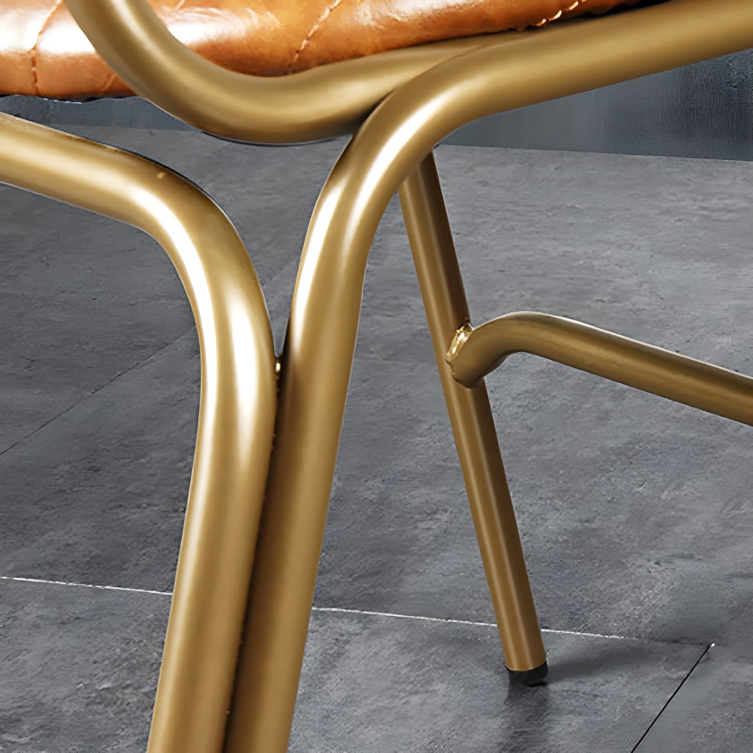 Industrial Metal Dining Room Chairs Open Back Dining Side Armless Dining Chairs (Set of 2) - image 16