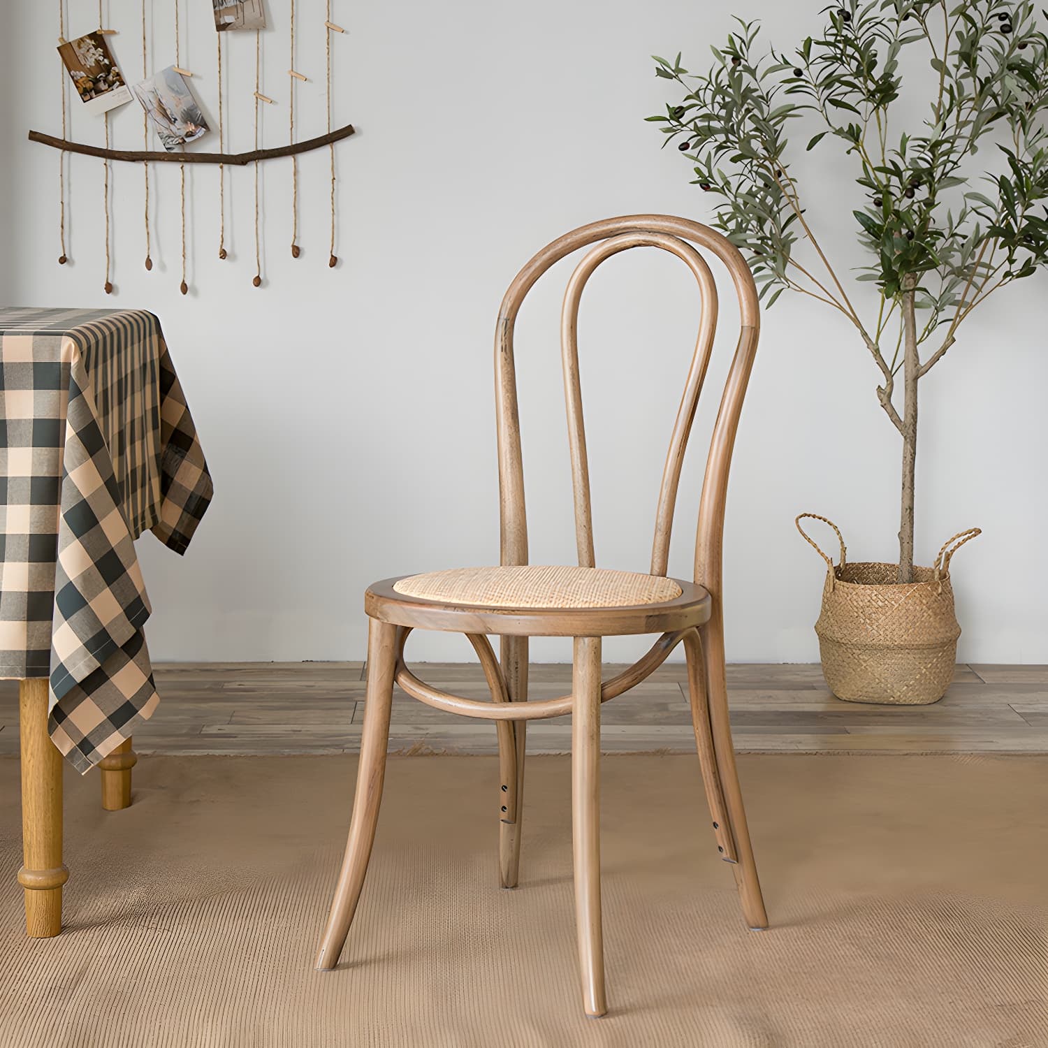 Modern Solid Beech Wood Chairs Kitchen Dining Windsor Back Side Chair Set - image 12