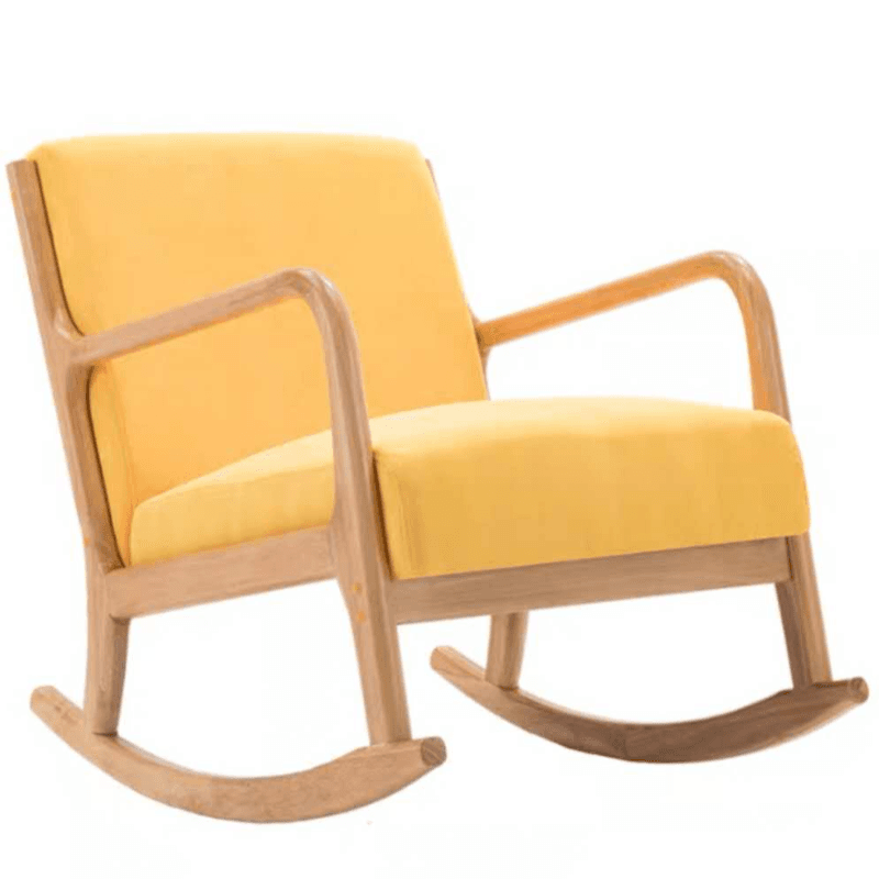 Casual Chalk/Cocoa/Azure Wood Rocking Chair Couch - image 10