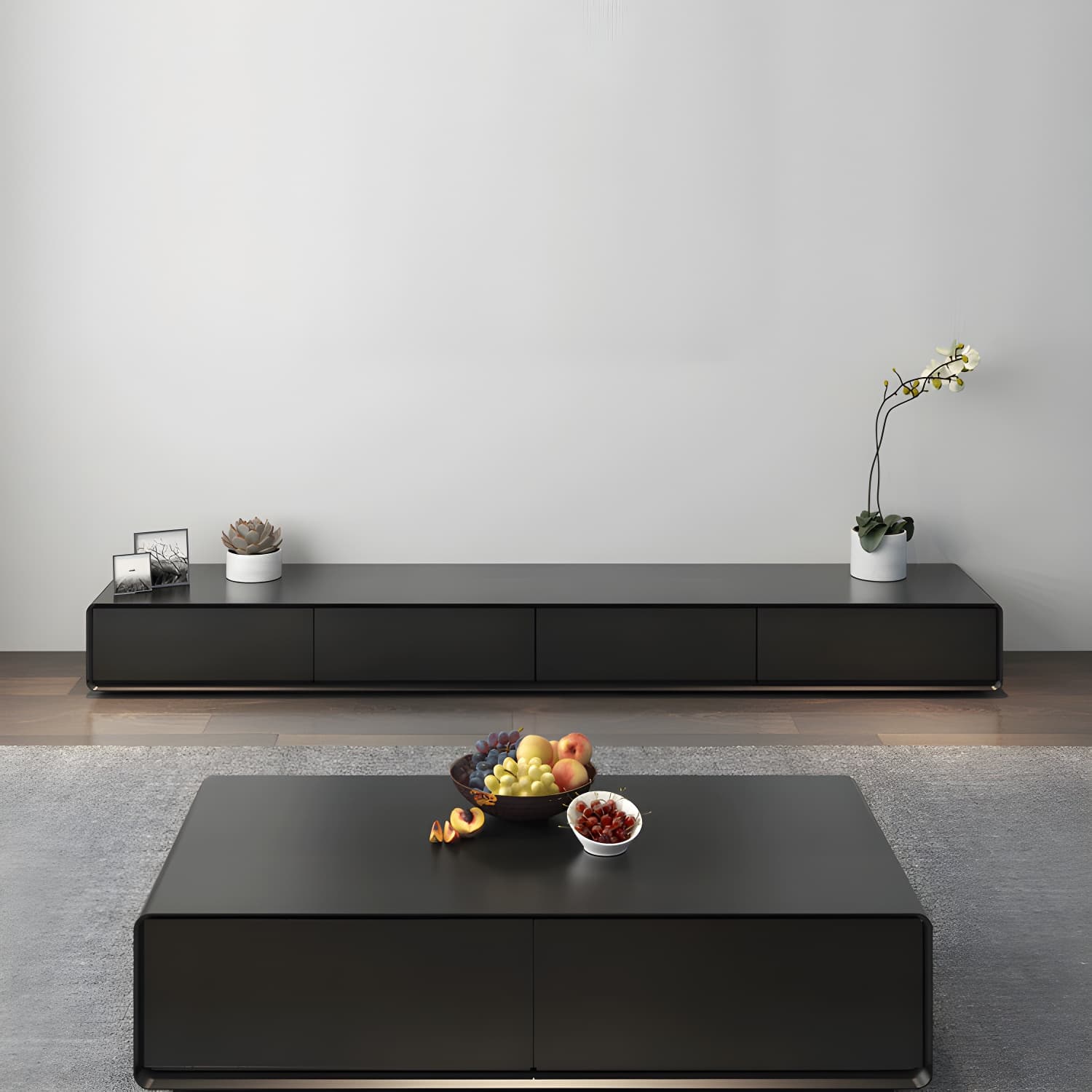 Modern Style Rectangular Wooden Table Abstract Base Coffee Table - image 11