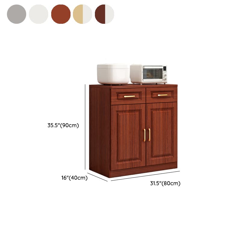 Modern Wood Sideboard Credenza with Drawers and Interior Shelves - image 19