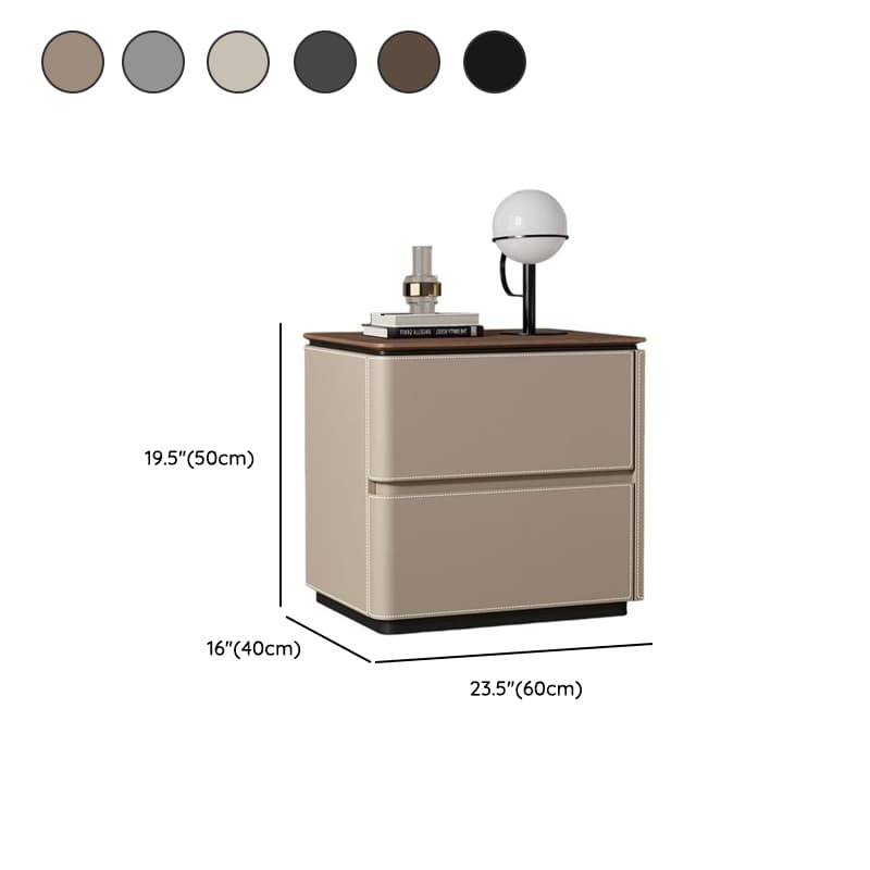 Organic Modern Nightstand With Drawer Organization featuring 2 Drawers and Composite Wood Countertop - image 14