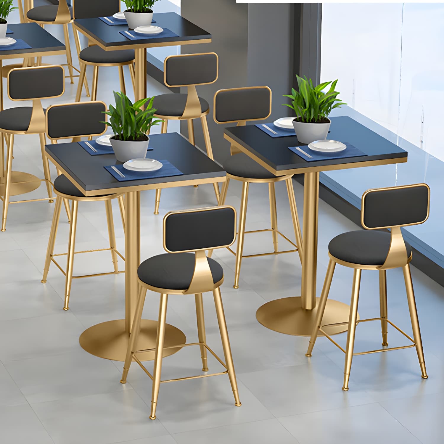 Tulip Base Dining Table Marble Gold Base Traditional Luxury Dining Table