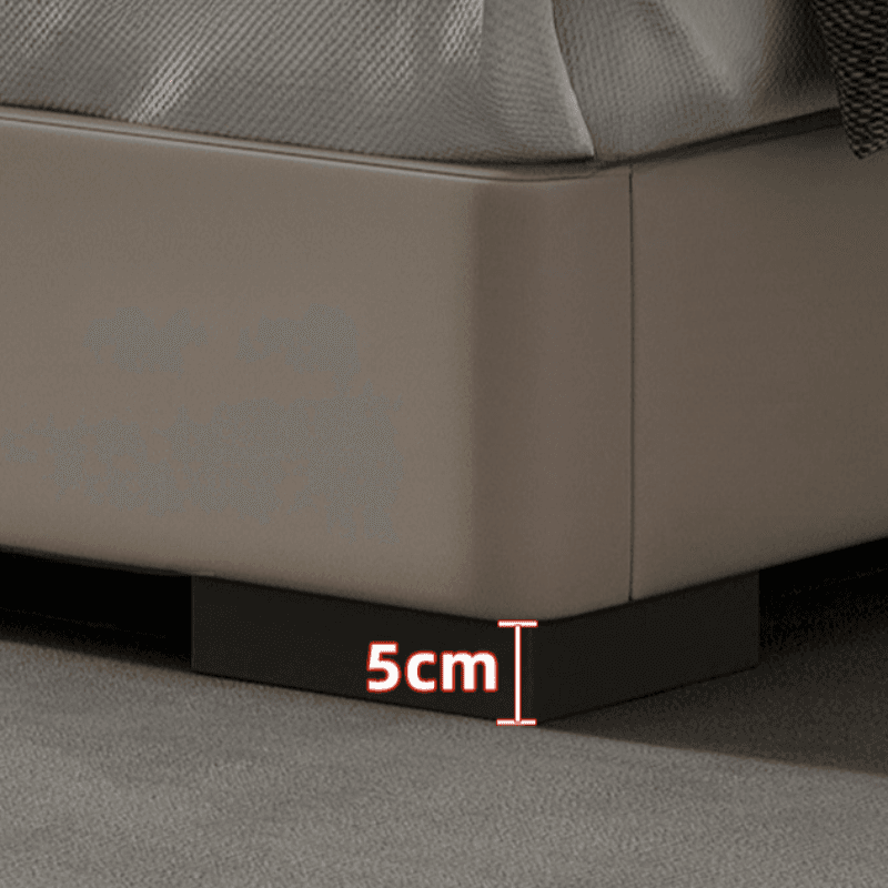 Grey Solid Color Storage Included Panel Bed for Bedroom - image 5