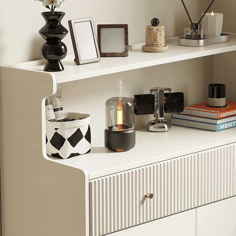 Chalk Casual Raw Wood Console Dresser/Bachelor Chest with Shelves, 8 Drawers/4 Drawers, Vertical Orientation - image 5