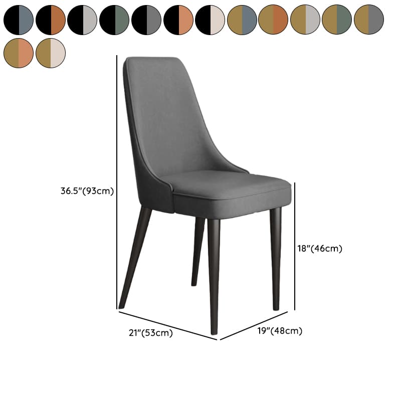 Framed Stable Side Chair with Upholstered Chair in Polyurethane and Solid Back for Restaurant - image 17