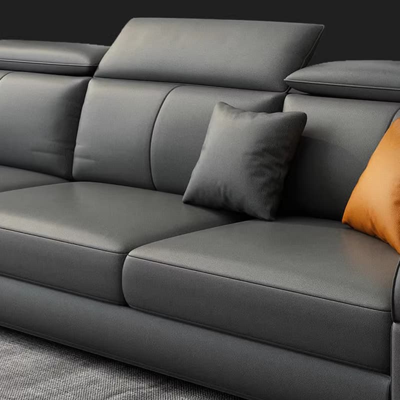 L-Shape Left Sofa Chaise for 5-seater with Sloped Arms in a Trendy Style - image 12