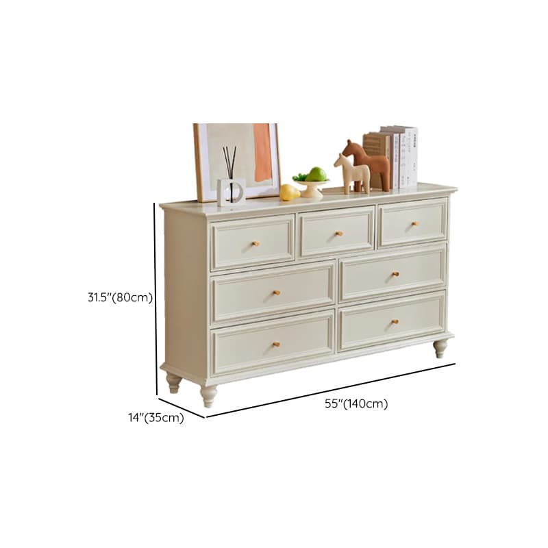 Casual Raw Wood Console Dresser/Semainier with 5/7/9 Drawers in Horizontal/Vertical Orientation - image 16