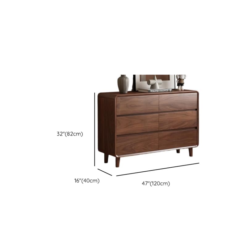 Cocoa Simplistic Bleached Wood Double Dresser/Lingerie Chest with 6/9/5 Drawers, Horizontal/Vertical Orientation - image 10