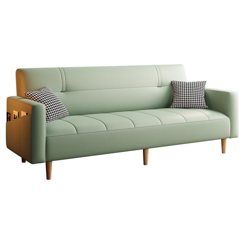 Grey/Olive Green/Azure Pu Leather Loveseat/Sofa Couch with Armrest - image 14