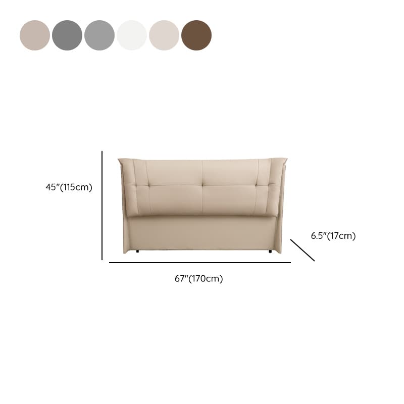 Modern Simple Style Wingback Headboard with No Distressing, Piled Tufted Rectangle Design for King/Full/Queen Bed, Featuring Sponge Upholstery and Standard Height - image 15