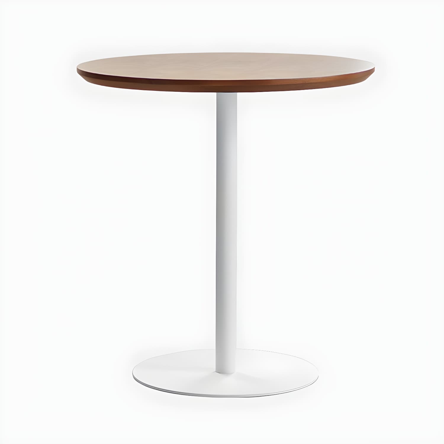 Round Tulip Base Casual Dining Table Four-Color Fixed Table with Solid Wood - image 3