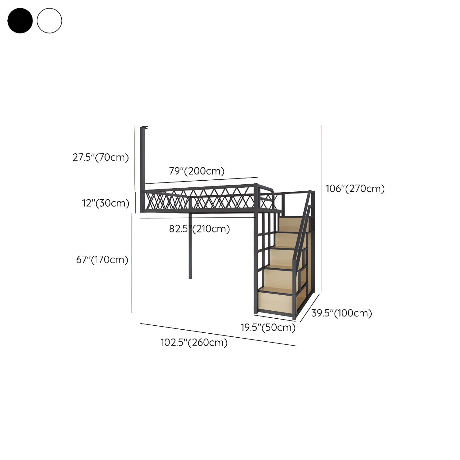 Modern Wood/Metal Bed with Light Wood Tone & Tall Clearance Storage Cabinets - image 13