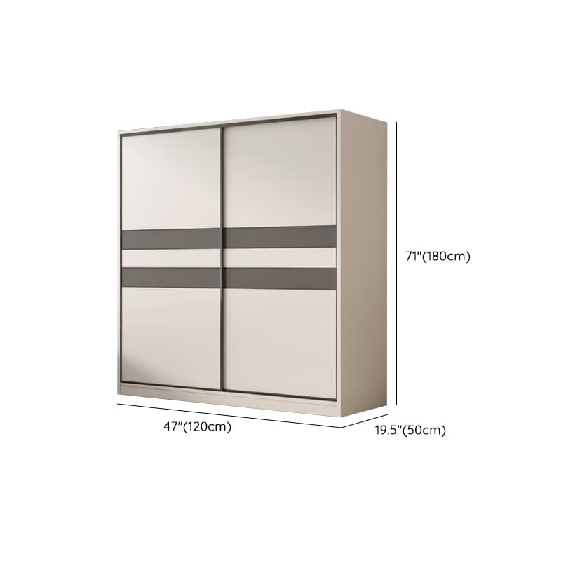 Chalk Nordic Timber Wardrobe with 3 Drawers, Self-supporting Design, Soft Close Door, and Clothing Rod - image 12